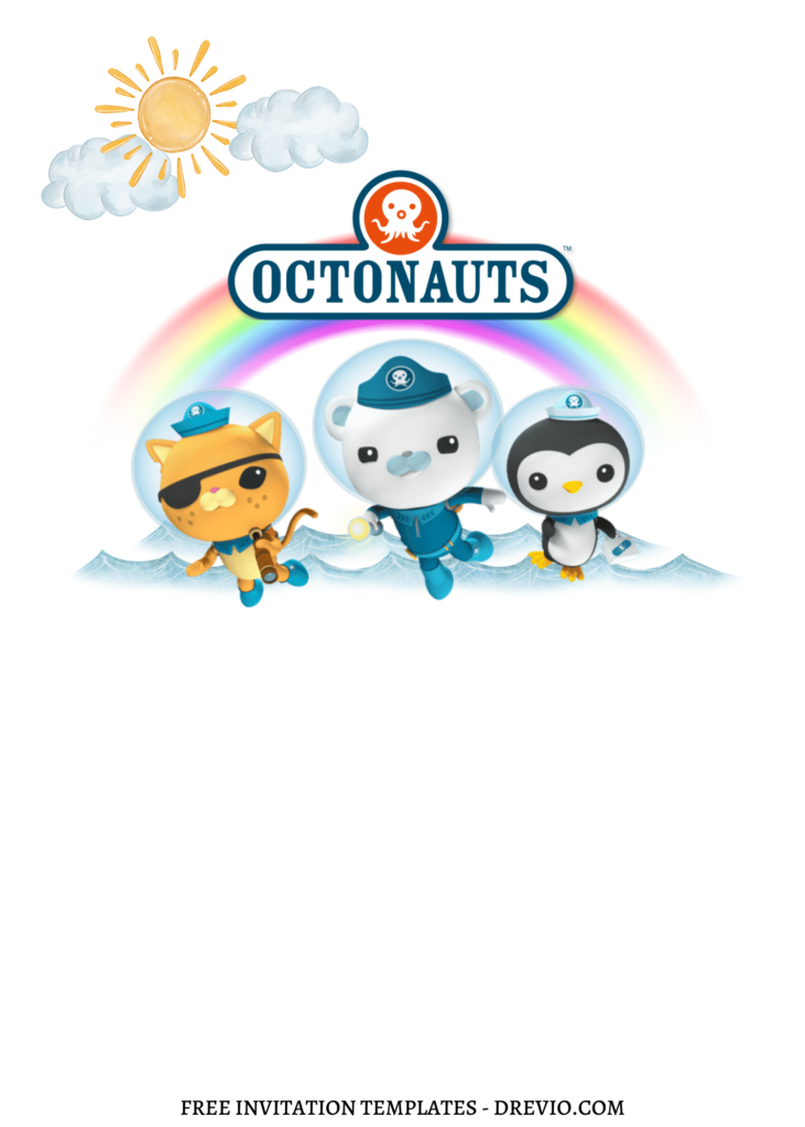 Invitation Template of 8+ Simply Cute And Fun Octonauts Canva Birthday Invitation Templates 5