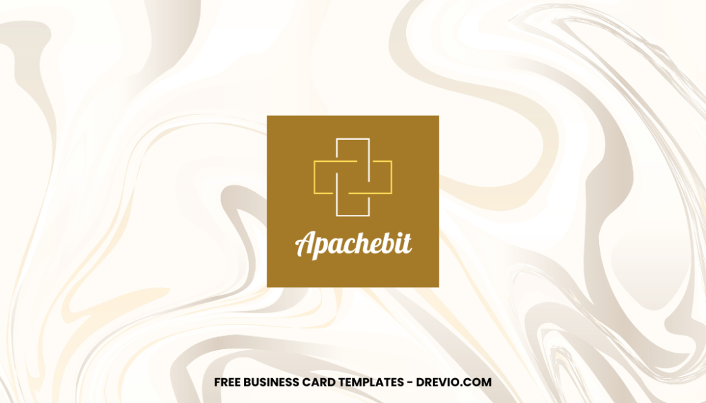 Stylish Marble Business Card Templates - Editable Canva Templates F