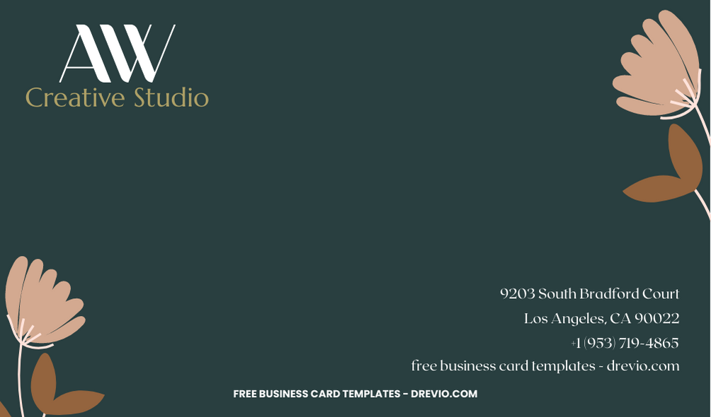 Creative Studio Art Business Card Templates - Editable Canva Templates G