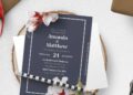 (Free Editable PDF) Striking Watercolor White Flower Wedding Invitation Templates