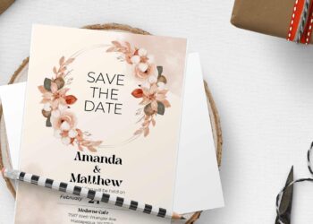 (Free Editable PDF) Simple Watercolor Wreath Wedding Invitation Templates