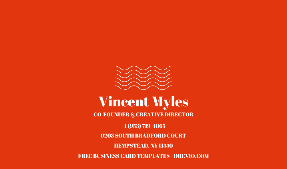 Stylish And Bold Neon Business Card Templates - Editable Canva Templates with neon red background