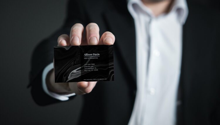 Stunning Black Marble Business Card Templates – Editable Canva ...