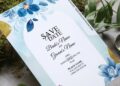 (Free Editable PDF) Calm & Serene Blue Floral Wedding Invitation Templates