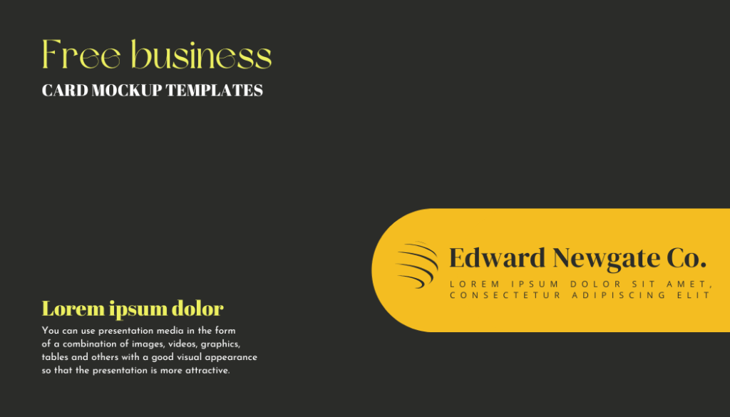 Bespoke Business Card Templates - Editable Canva Templates with dark gray and orange accent