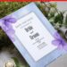 (Free Editable PDF) Splendid Purple Floral Wedding Invitation Templates