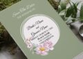 (Free Editable PDF) Spring Blossom Wedding Invitation Templates