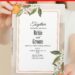 (Free Editable PDF) Rich And Romantic Tropical Floral Wedding Invitation Templates