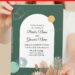 (Free Editable PDF) Soothing Garden Inspired Wedding Invitation Templates with arch box