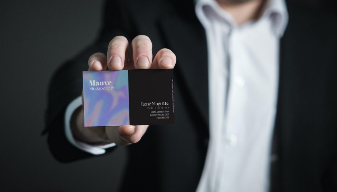 Creative Y2K Holo Business Card Templates - Editable Canva Templates with two sided design