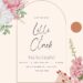 Free Editable Terracotta Pink Flower Bouquet Wedding Invitation