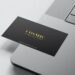 Sleek Matte Business Card Templates - Editable Canva Templates with Minimalist design