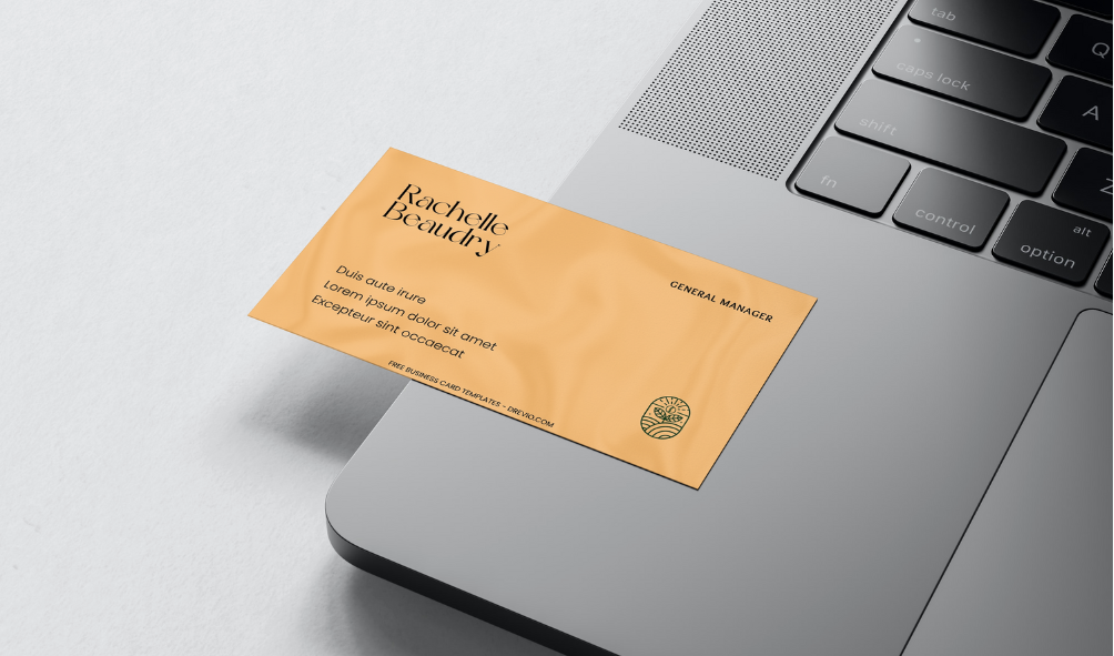 Bold And Simple Business Card Templates - Editable Canva Templates with bright yellow base