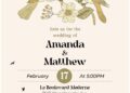 (Free Editable PDF) Rustic Bird Cage Floral Wedding Invitation Templates with beautiful bird and daisy flowers