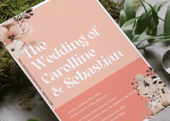 (Free Editable PDF) Dreamy Modern Boho Wedding Invitation Templates with gorgeous watercolor poppy