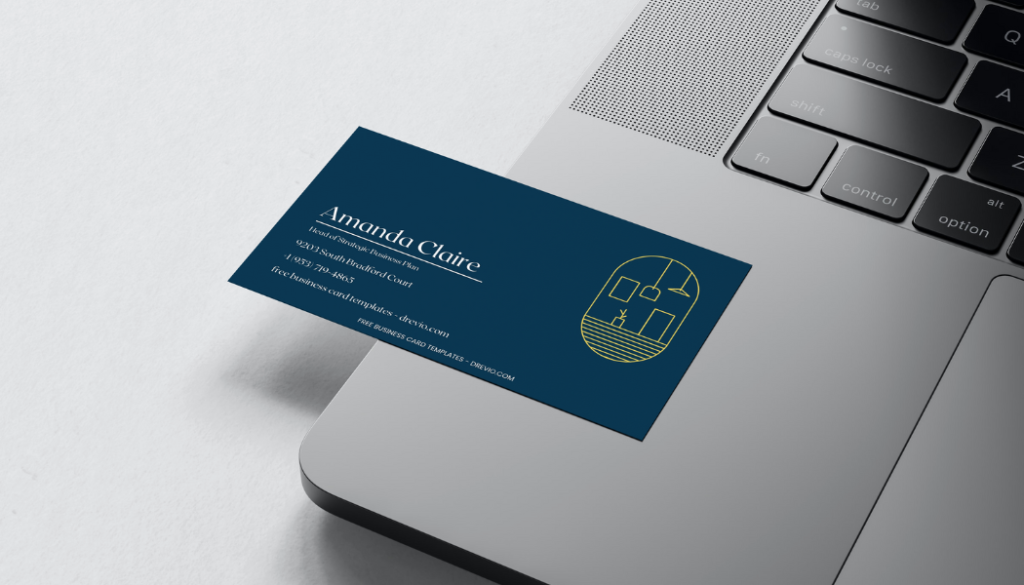 Architect & Interior Design Business Card Templates - Editable Canva Templates with two-side design