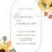 Watercolor Sunflower Bouquet Canva Wedding Invitation Templates