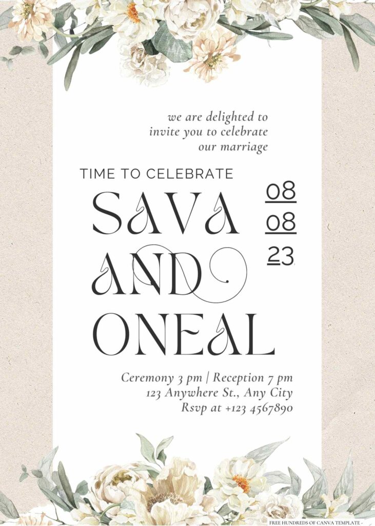 Free Editable Vintage Ripped Memo Paper Wedding Invitation