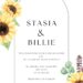 Invitation Template of 22+ Watercolor Sunflower Pastel Color Canva Wedding Invitation Templates 12