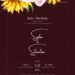 Free Editable Burgundy Sunflower Blush Peony Wedding Invitation
