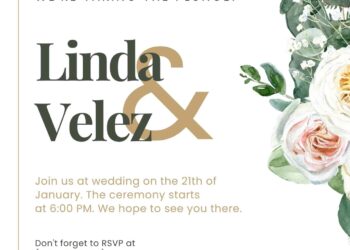Free Editable Watercolor Floral Green Leaves Wedding Invitation