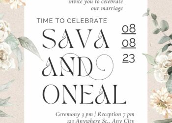 Free Editable Vintage Ripped Memo Paper Wedding Invitation