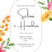 Free Editable Watercolor Spring Flower Wedding Invitation