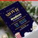 (Free Editable PDF) Popcorn Movie Birthday Invitation Templates