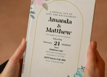 (Free Editable PDF) Enchanting Watercolor Primrose Wedding Invitation Templates