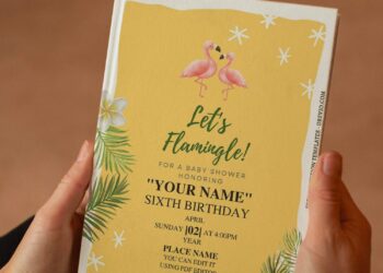 (Free Editable PDF) Summer Flamingle Birthday Invitation Templates