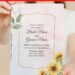 (Free Editable PDF) Colorful Spring Sunflower Wedding Invitation Templates