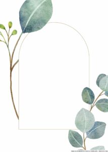 18+ Bouquet Eucalyptus Green Leaves Canva Wedding Invitation Templates ...