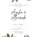 Free Editable Watercolor Terracotta Floral Wedding Invitation