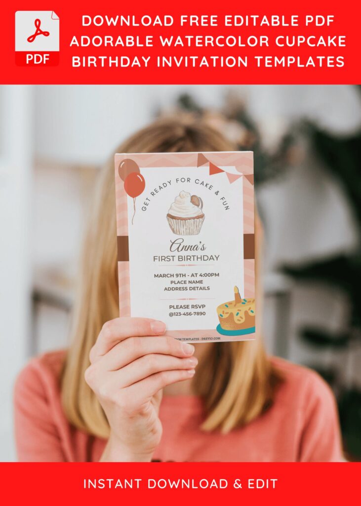 Invitation Template of (Free Editable PDF) Lovely Yummy Dessert Birthday Invitation Templates 9