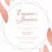 Free Editable Rose Gold Floral Wedding Invitation