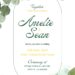 Free Editable Minimalist Greenery White Floral Wedding Invitation