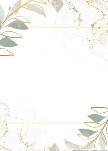 16+ Minimalist Greenery Gold Eucalyptus Canva Wedding Invitation ...