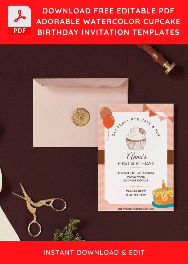 Invitation Template of (Free Editable PDF) Lovely Yummy Dessert Birthday Invitation Templates 8