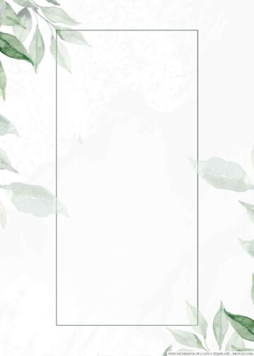 20+ Minimalist Greenery Pastel Floral Leaves Canva Wedding Invitation ...
