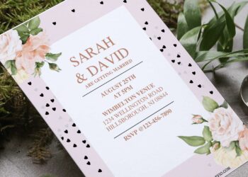 (Free Editable PDF) Alluring Valentine Floral Wedding Invitation Templates