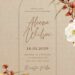 Free Editable Rustic Tropical Watercolor Floral Wedding Invitation