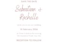 Free Editable Rose Gold Splash Watercolor Wedding Invitation