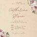 Free Editable Rustic Elegant Pink White Floral Wedding Invitation