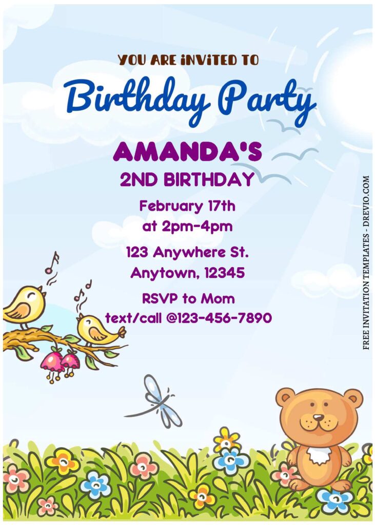 Invitation Template of (Free Editable PDF) Adorable Nursery Farm Animal Birthday Invitation Templates 2