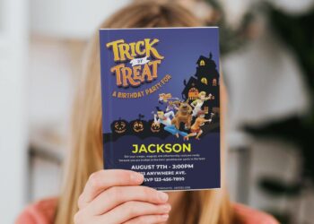 (Free Editable PDF) Spooky Scooby Doo Trick Or Treat Birthday Invitation Templates