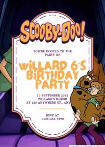 22+ Scooby-Doo and Shaggy Rogers Canva Birthday Invitation Templates ...