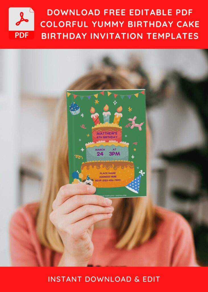 Invitation Template of (Free Editable PDF) Birthday Invitation Templates For Fun-Filled Celebration 10