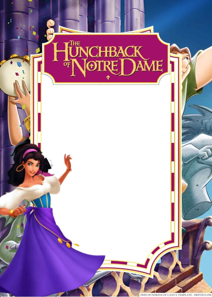 Invitation Template of 18+ The Hunchback of Notre Dame Canva Birthday Invitation Templates 5