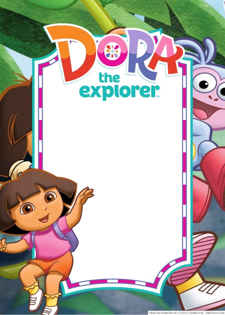 22+ Dora the Explorer Canva Birthday Invitation Templates | Download ...