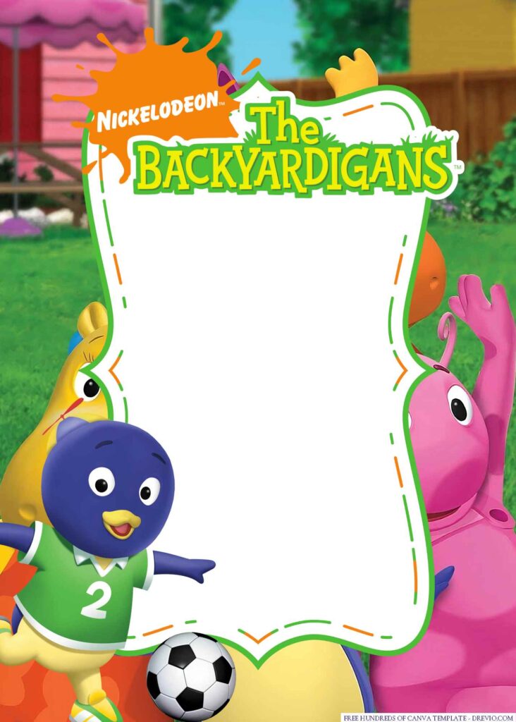 Invitation Template of 18+ The Backyardigans Canva Birthday Invitation Templates 5